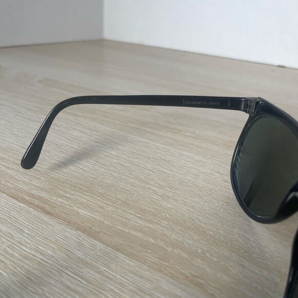 Vintage Bausch and Lomb Sunglasses Frame France Polished Black READ - Picture 4 of 16